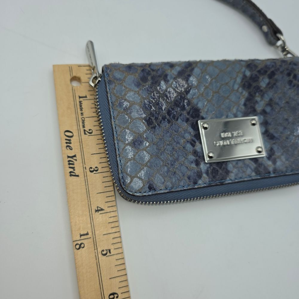 Michael Kors Bedford Blue Python Wallet - Picture 8 of 16
